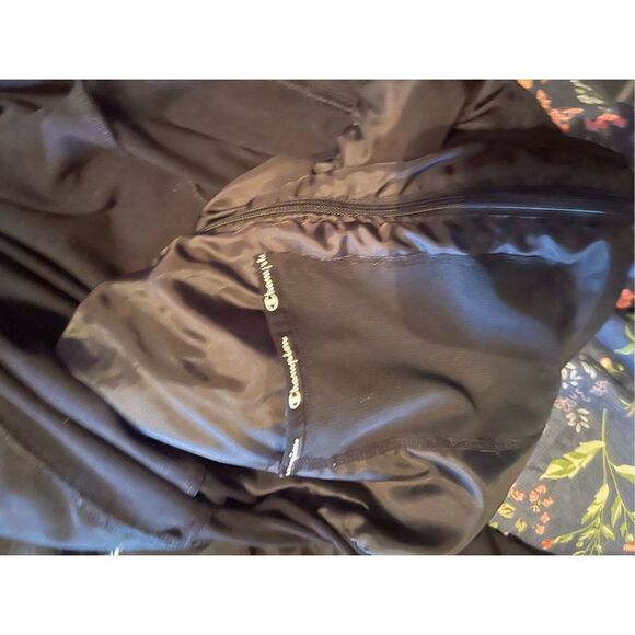 Champion Mens Black Eco Future Recycled Stretch Full-Zip Sweatshirt Large - Picture 9 of 13